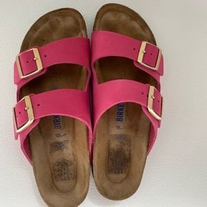 Birkenstock Arizona pink leather 42 narrow
